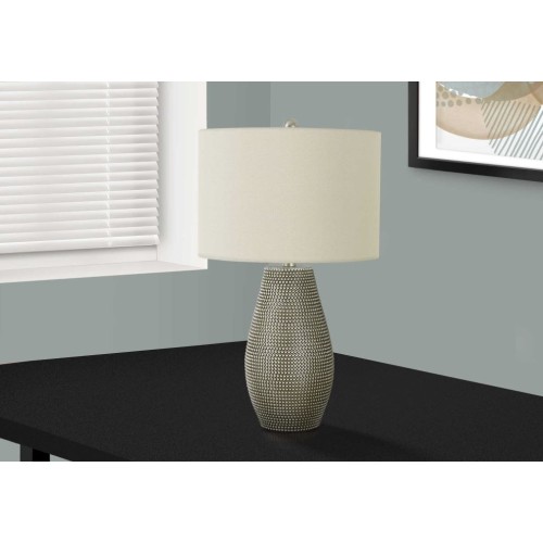 9654 Grey ResinTable Lamp 